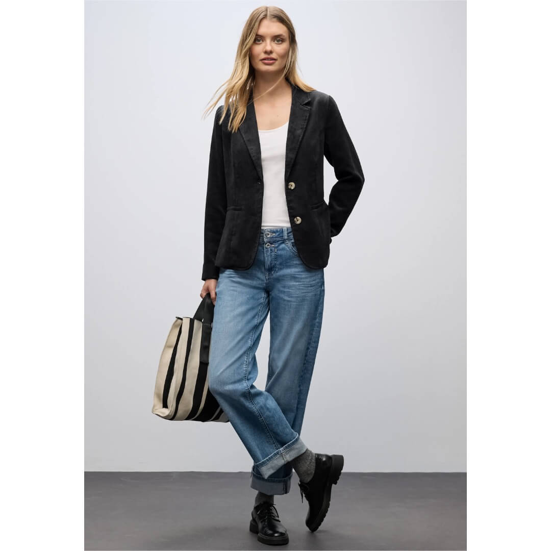 Street One samettijakku, musta - Moment.fi