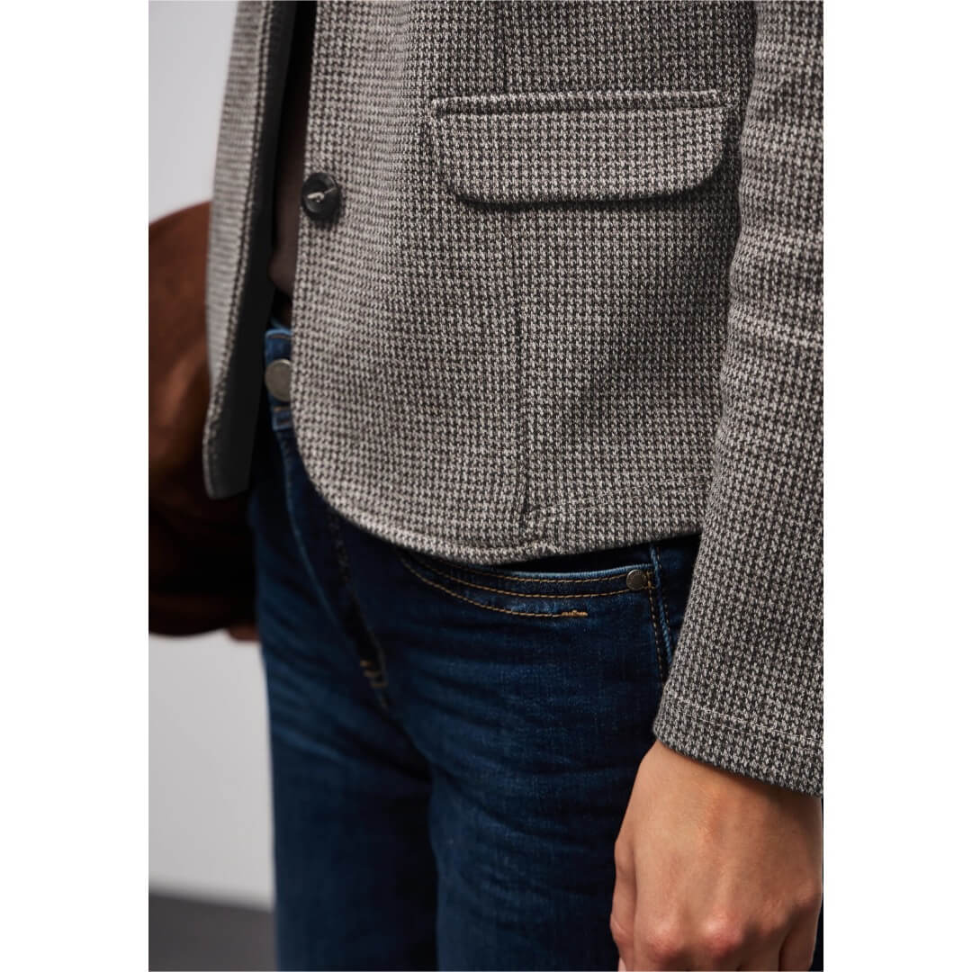 Street One jerseyjakku, ruskea - Moment.fi