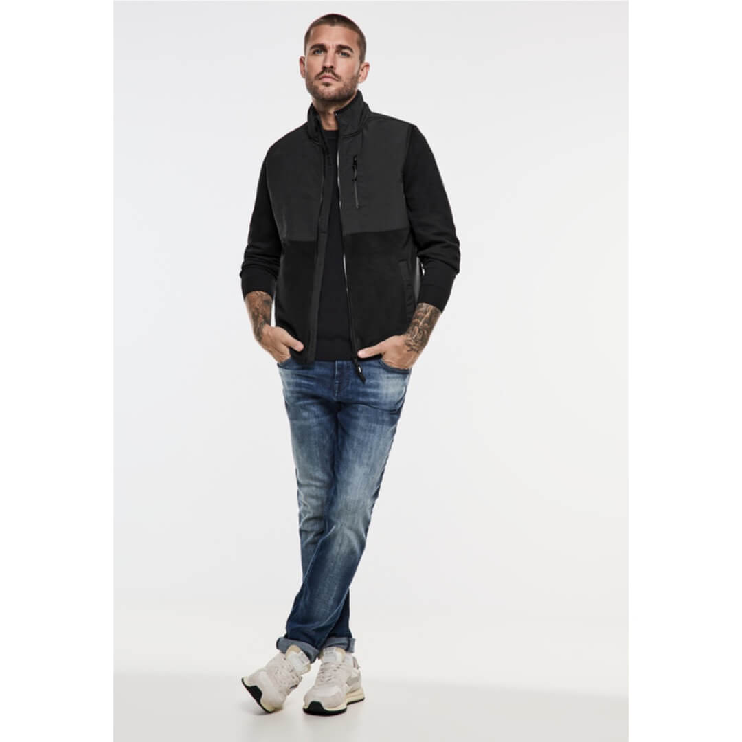 Street One fleeceliivi, musta - Moment.fi