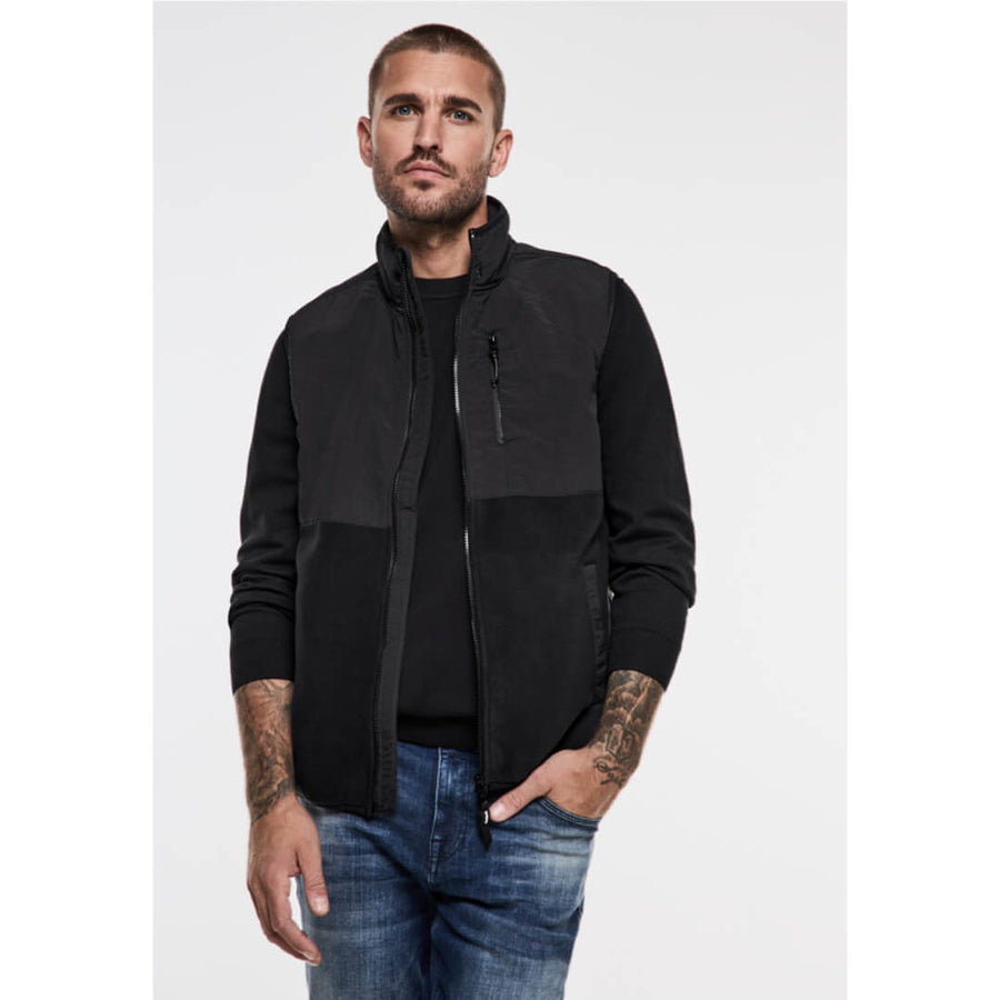 Street One fleeceliivi, musta - Moment.fi