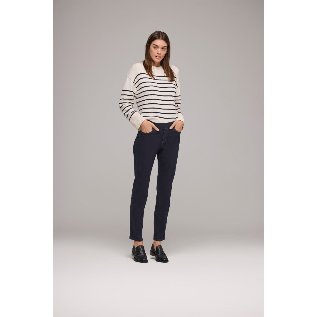 Anna Montana farkku THERMO feeling, tummansininen - Moment.fi