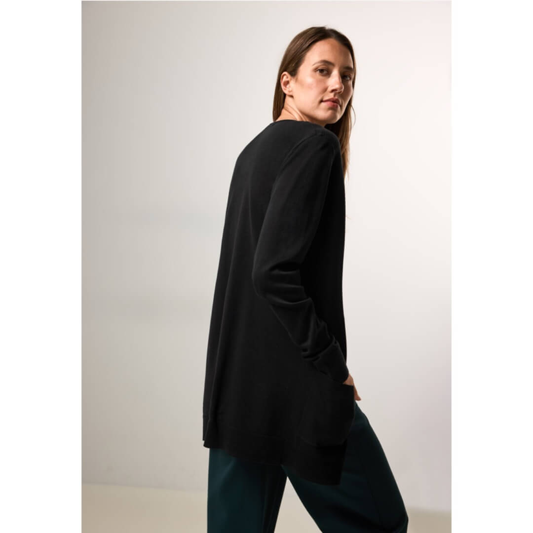 Cecil neuletakki open, musta - Moment.fi