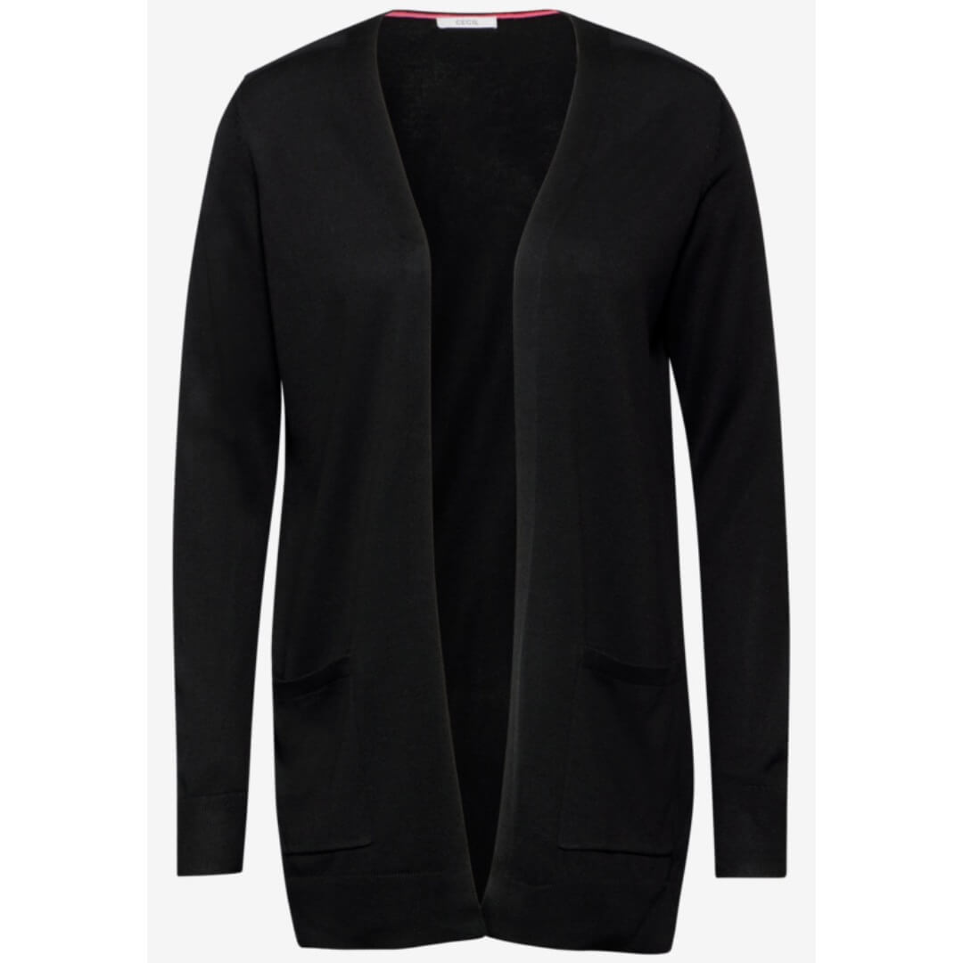 Cecil neuletakki open, musta - Moment.fi