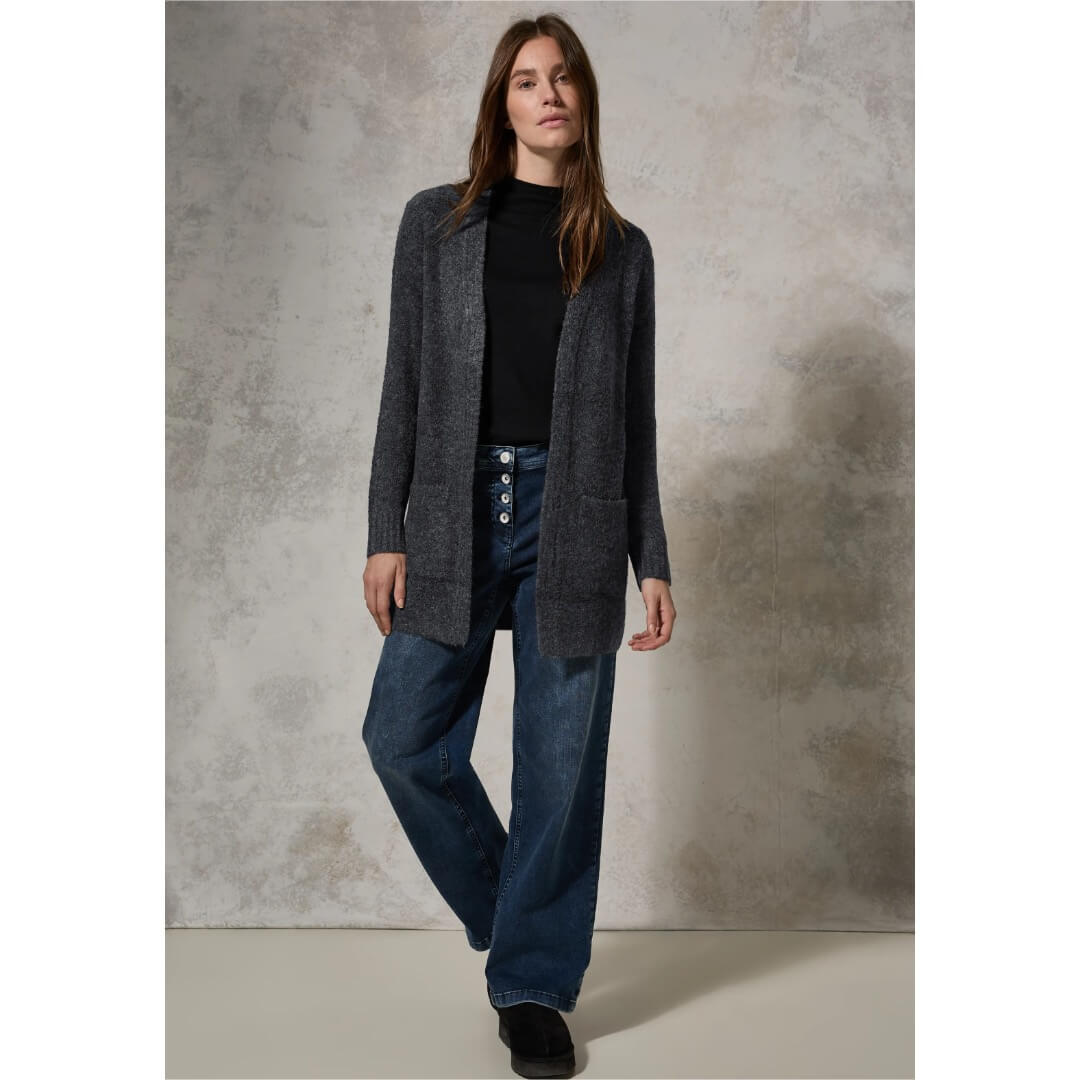 Cecil neuletakki, tummanharmaa - Moment.fi