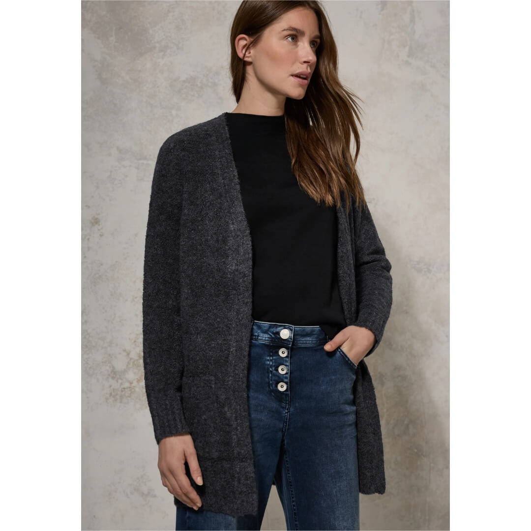 Cecil neuletakki, tummanharmaa - Moment.fi