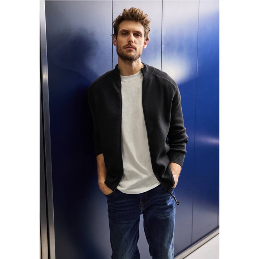 Street One neuletakki, musta - Moment.fi