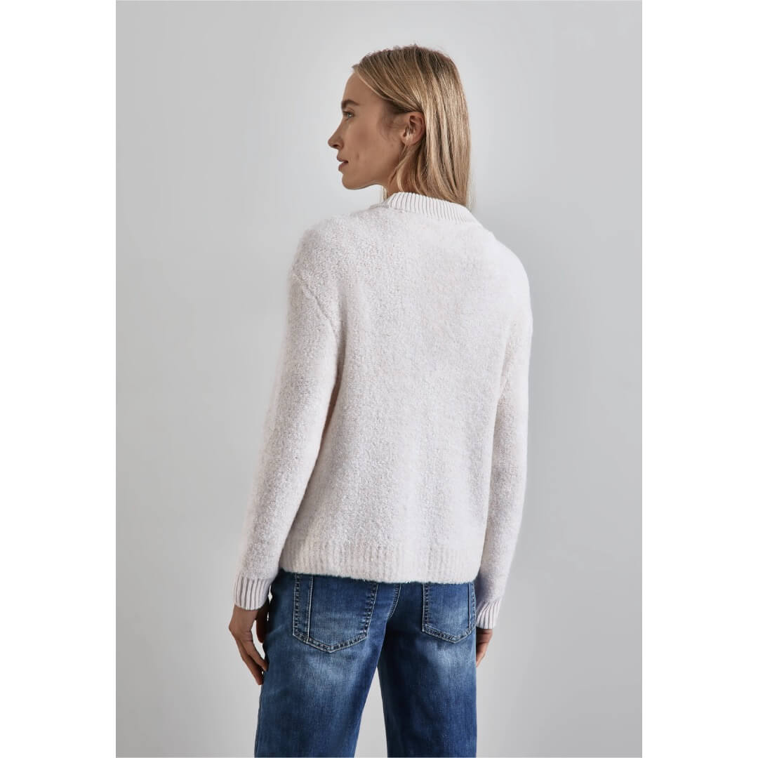 Street One neuletakki, luonnonvalkoinen - Moment.fi