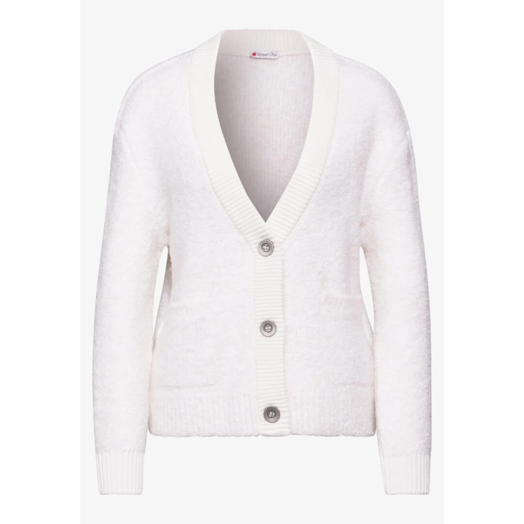 Street One neuletakki, luonnonvalkoinen - Moment.fi