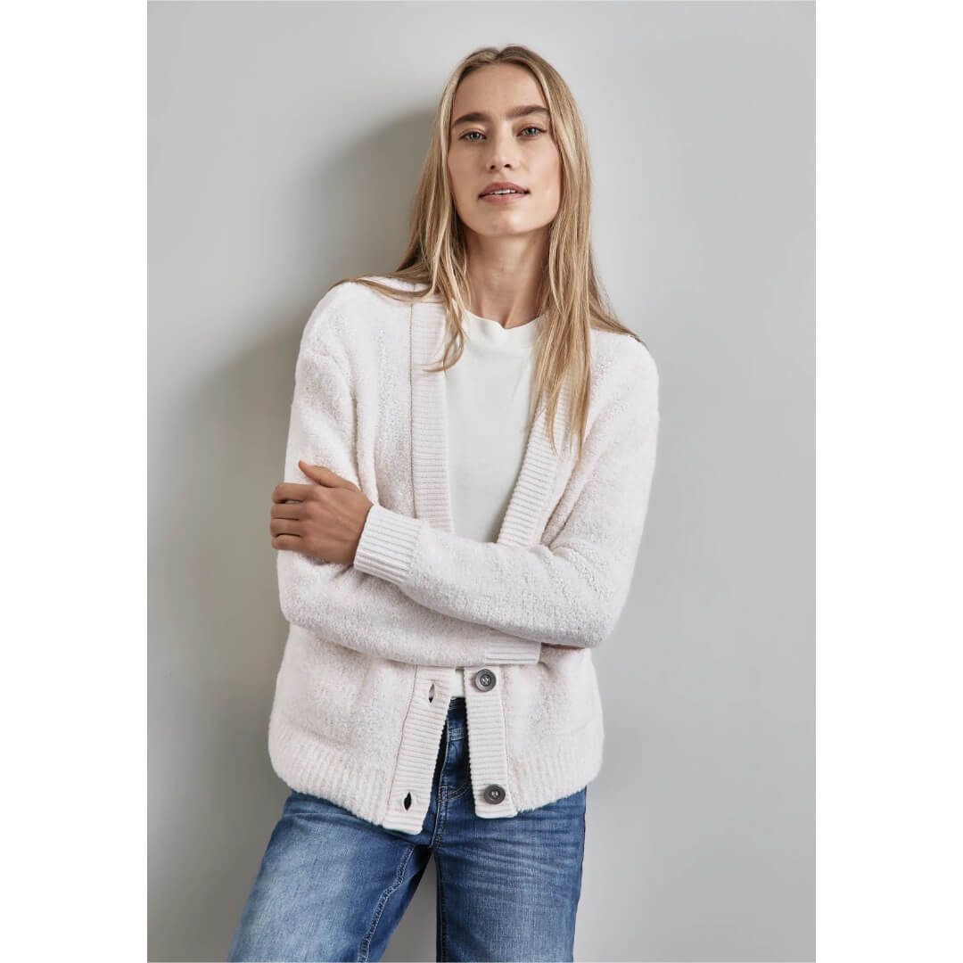 Street One neuletakki, luonnonvalkoinen - Moment.fi