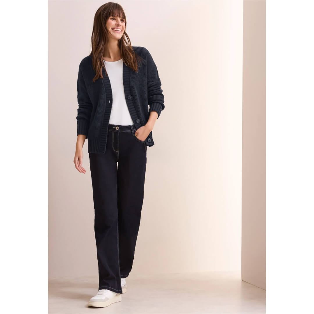 Cecil neuletakki, tummansininen - Moment.fi