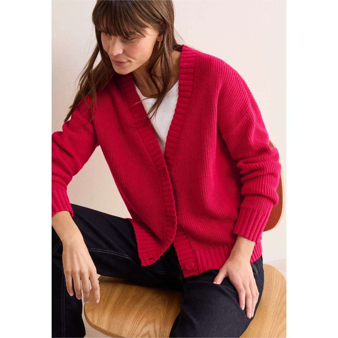 Cecil neuletakki, punainen - Moment.fi