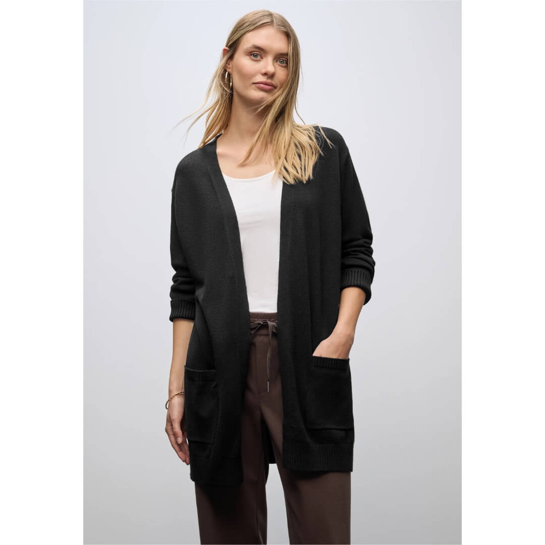 Street One neuletakki, musta