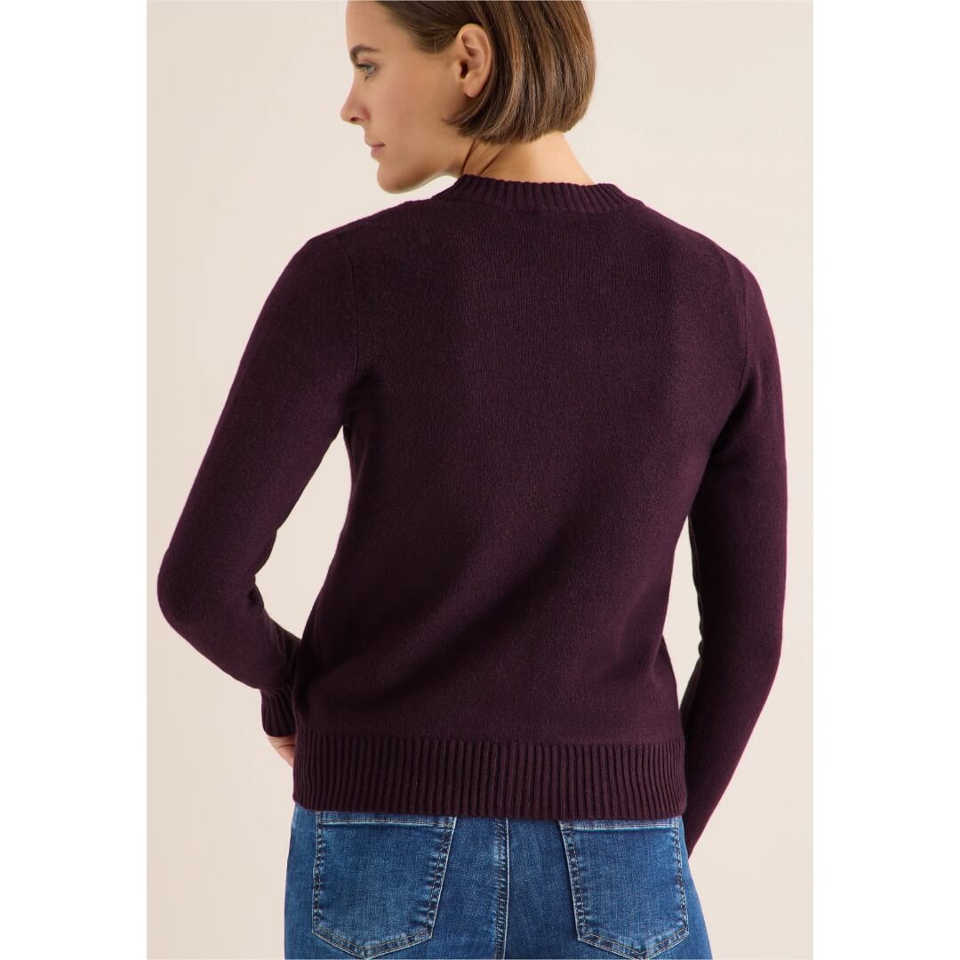 Cecil neuletakki, tummaluumu - Moment.fi