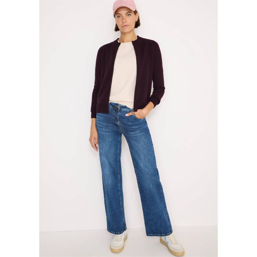 Cecil neuletakki, tummaluumu - Moment.fi