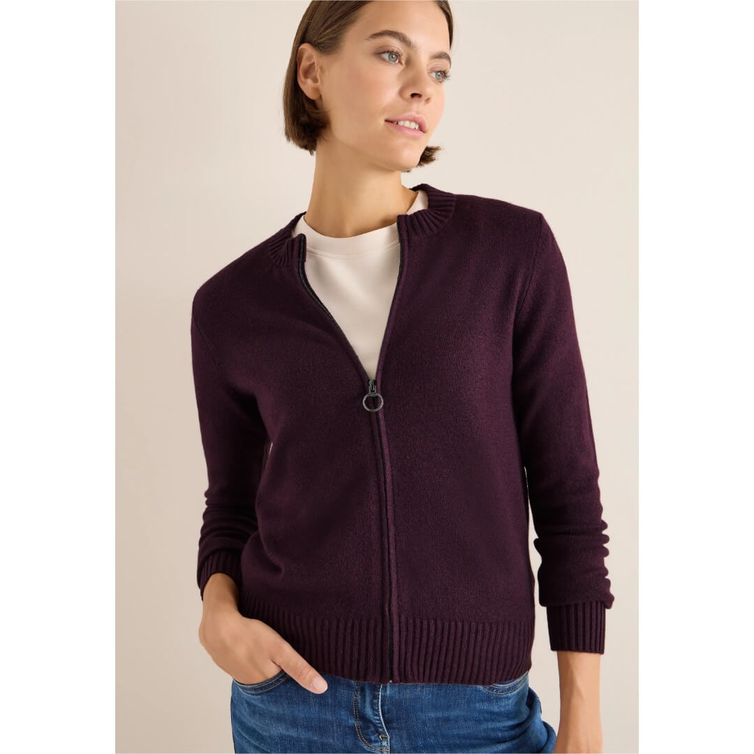 Cecil neuletakki, tummaluumu - Moment.fi