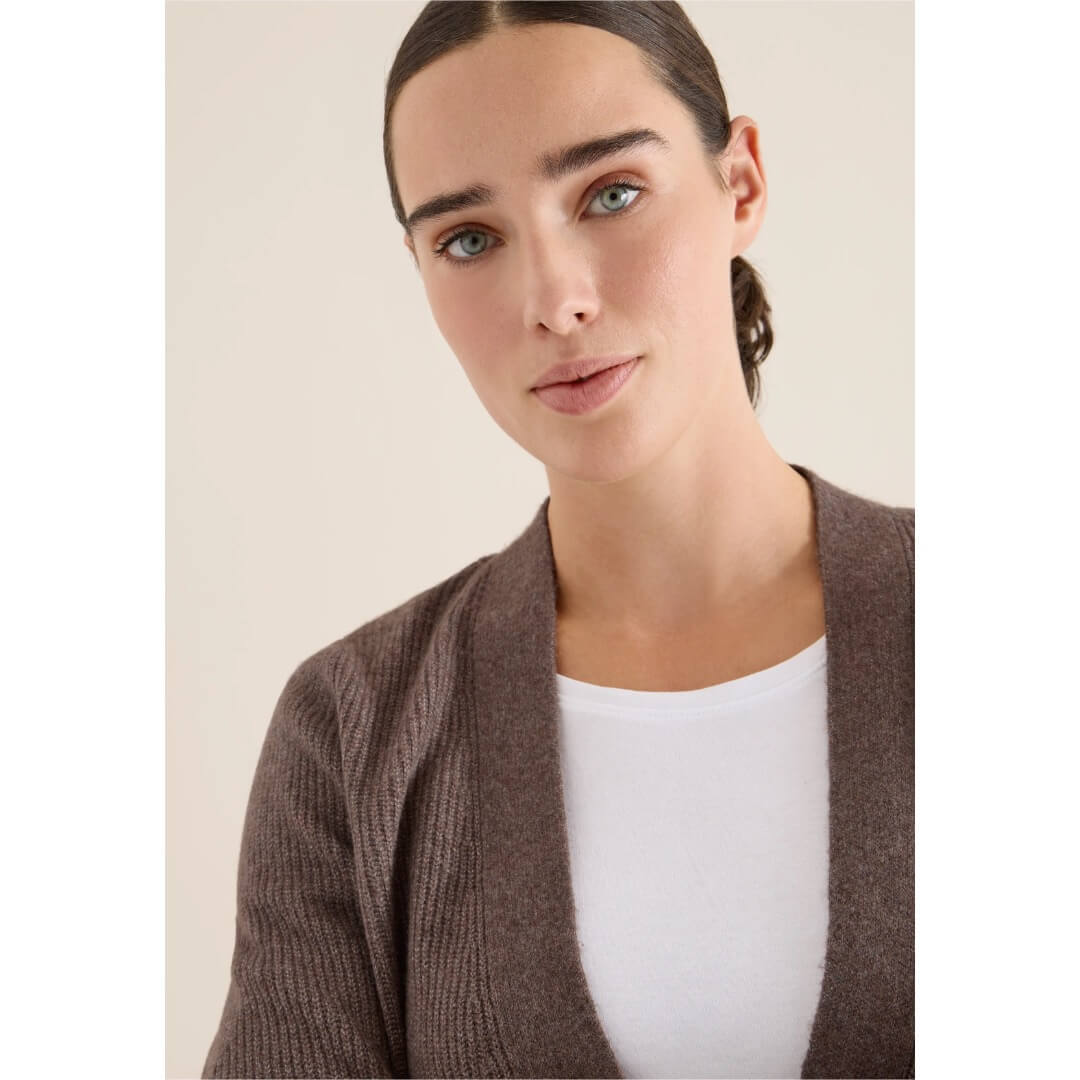 Cecil neuletakki napeilla, beige - Moment.fi