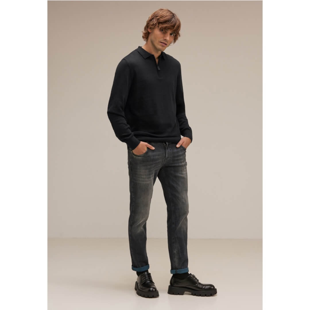 Street One kaulusneule, musta - Moment.fi