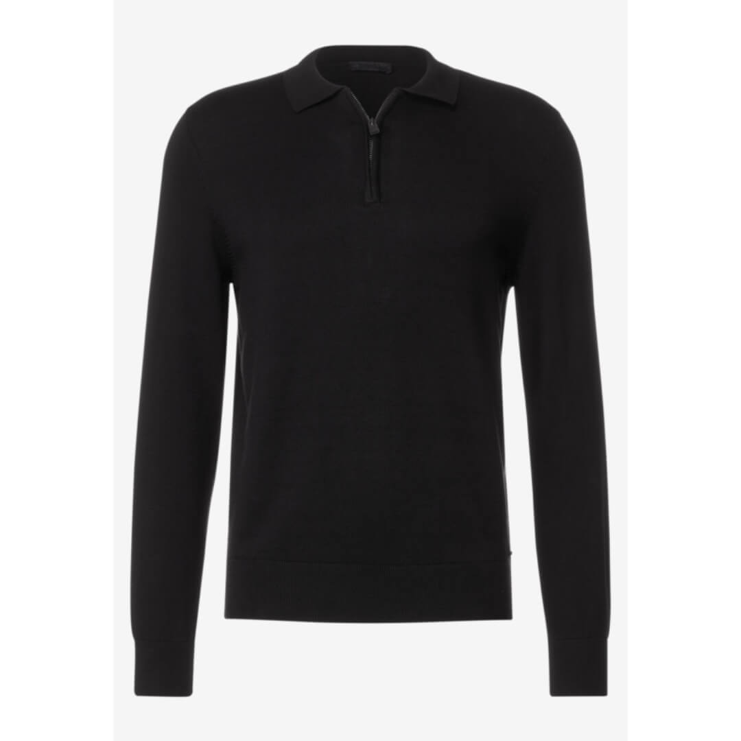 Street One kaulusneule, musta - Moment.fi