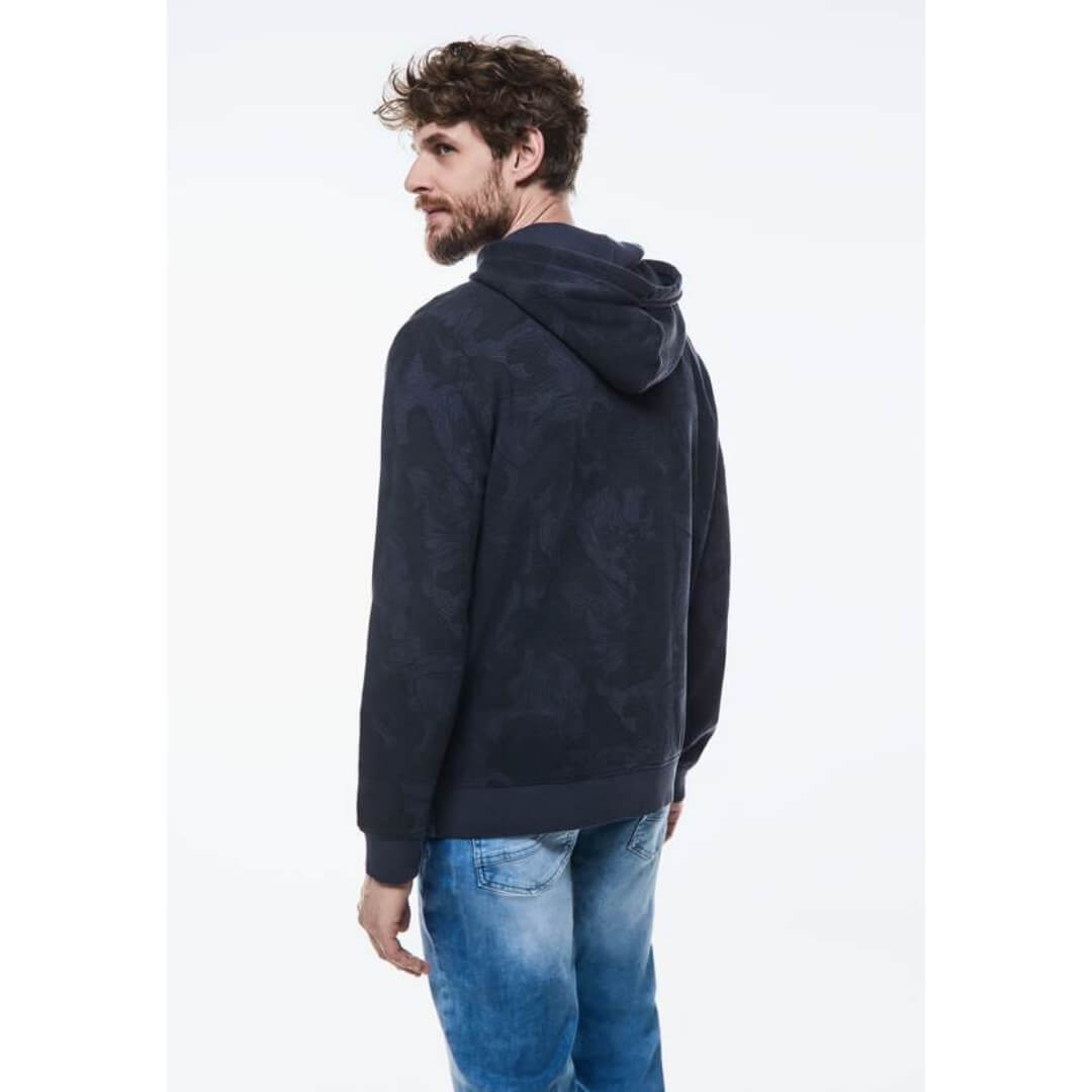 Street One kuosillinen huppari, tummansininen - Moment.fi