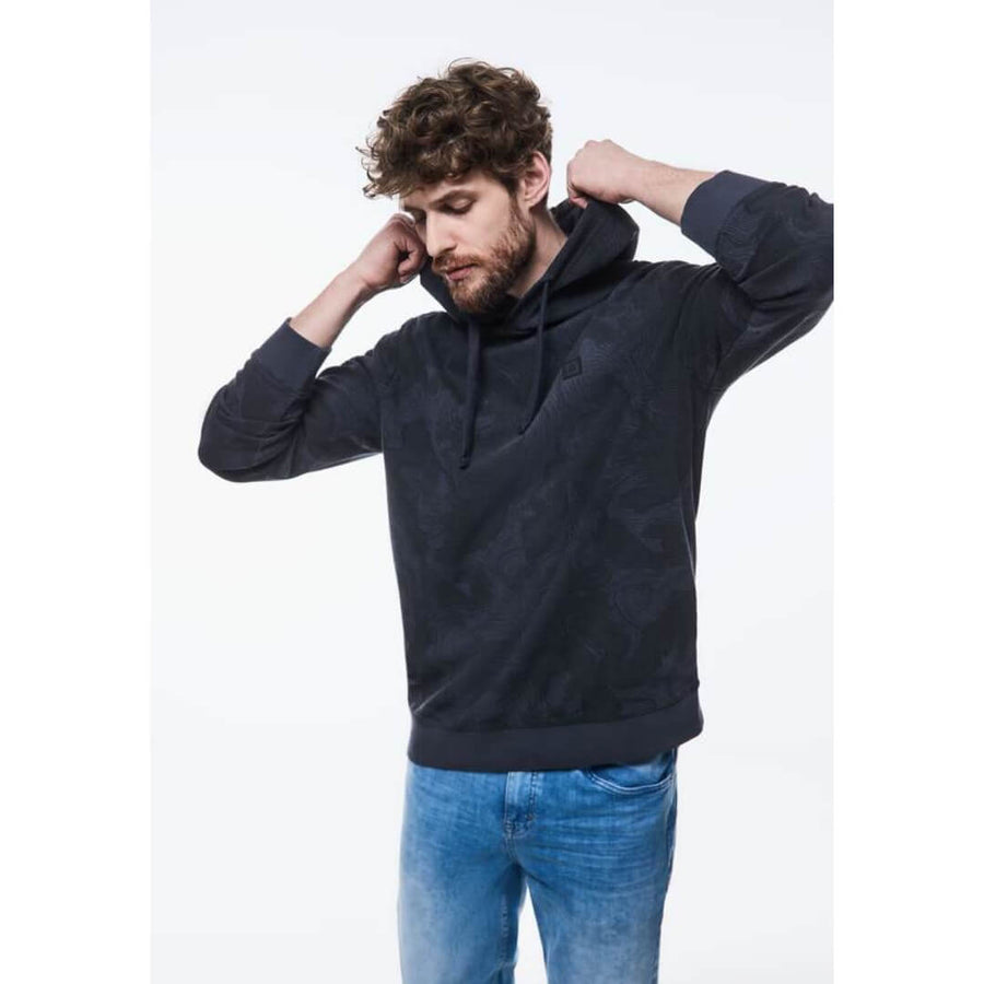 Street One kuosillinen huppari, tummansininen - Moment.fi