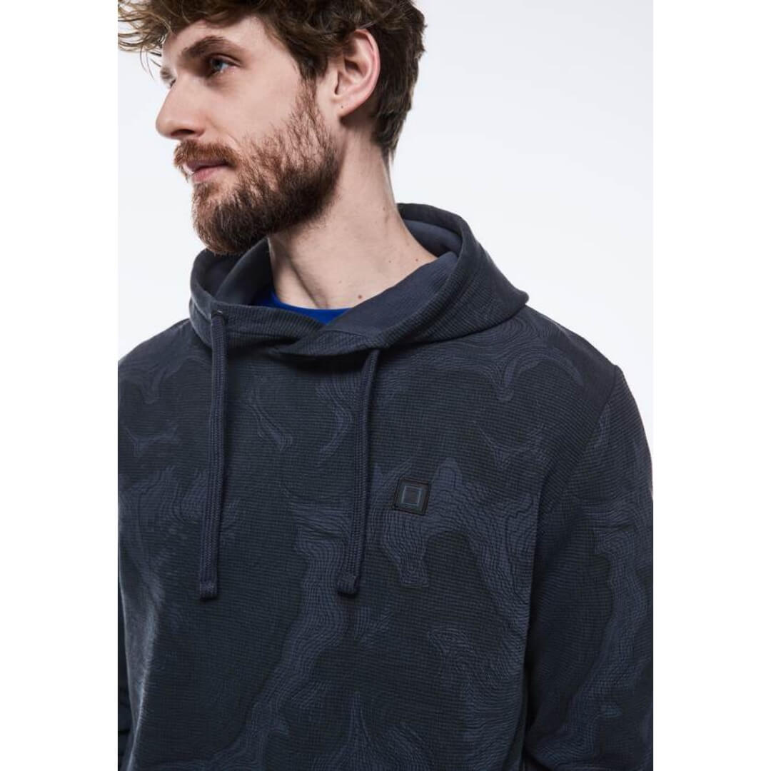 Street One kuosillinen huppari, tummansininen - Moment.fi