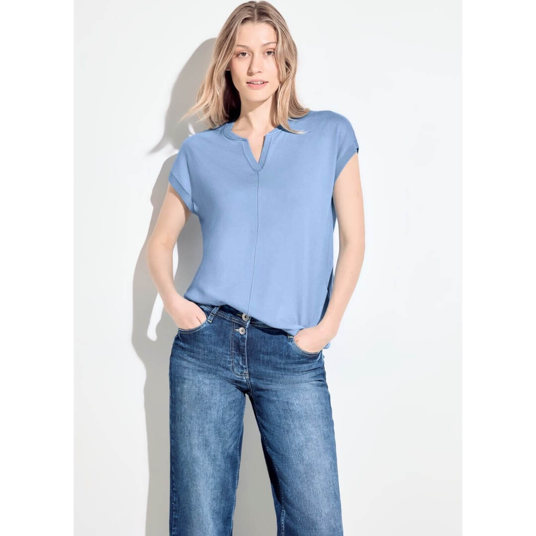 Cecil viskoosineule 1/2, vaaleansininen - Moment.fi