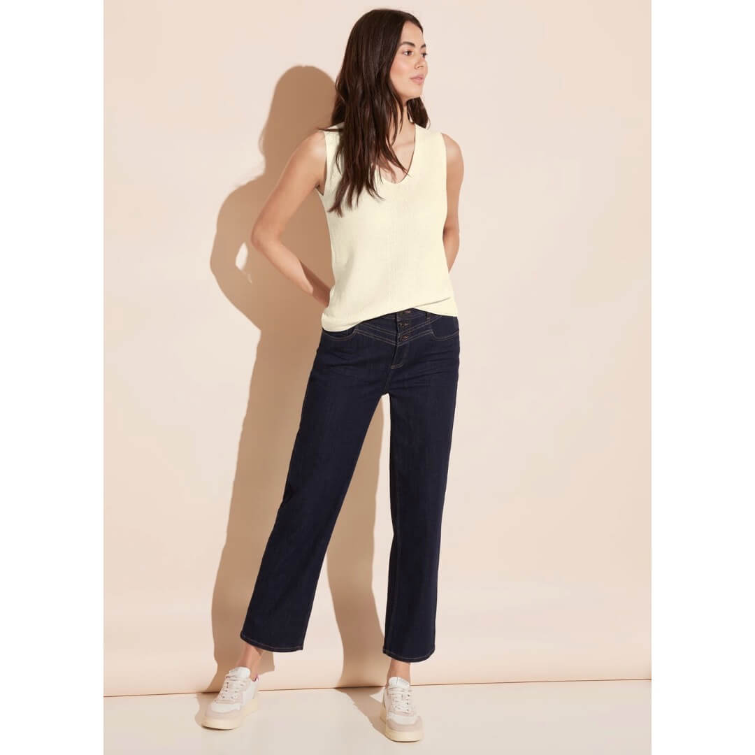 Street One neuleliivi, luonnonvalkoinen - Moment.fi