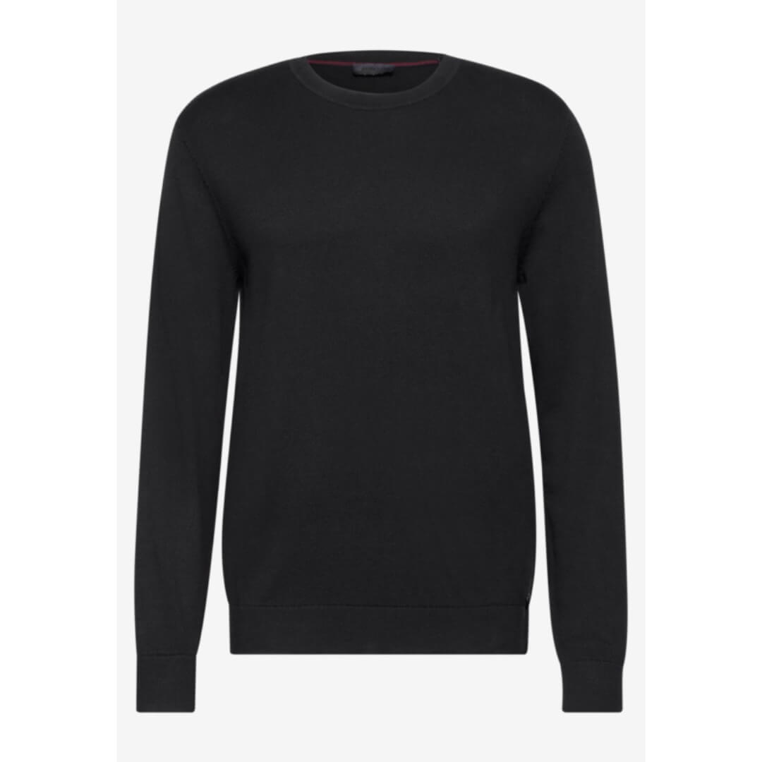 Street One puuvillaneule, musta - Moment.fi