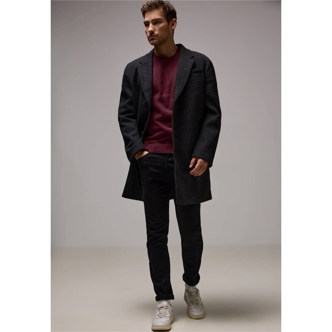 Street One puuvillaneule, viininpunainen - Moment.fi