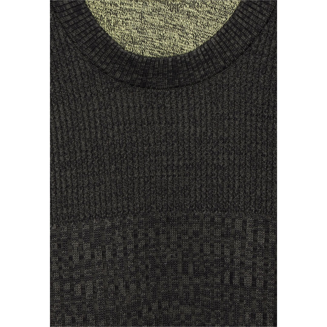 Street One neule meleerattu, tummanharmaa - Moment.fi