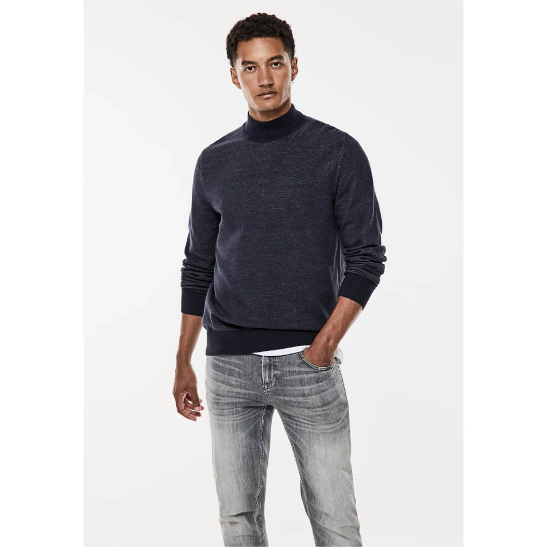 Street One pooloneule turtle, tummansininen - Moment.fi