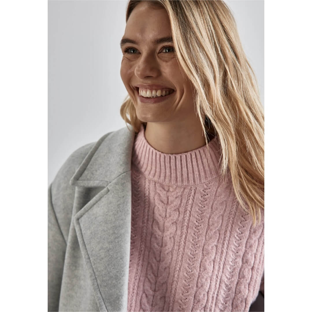 Street One kaapelineule, vaalearosa - Moment.fi