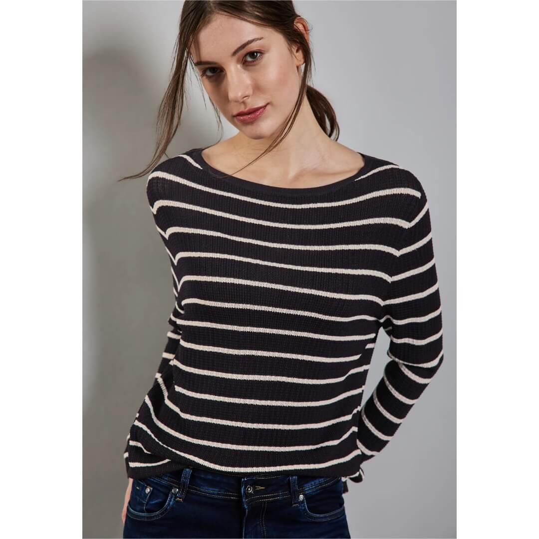 Street One raitaneule, tummansininen - Moment.fi