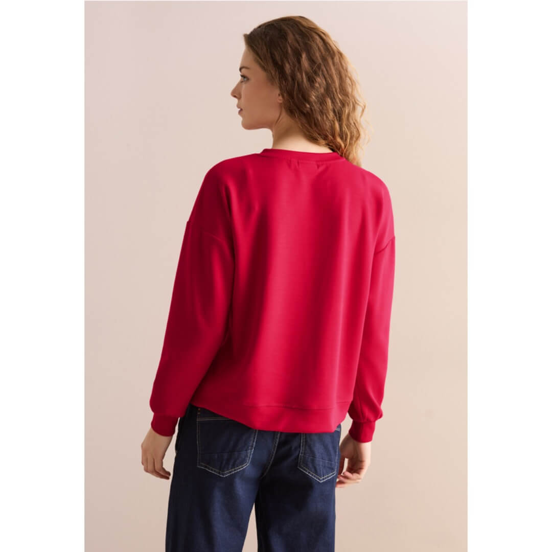 Cecil collegepaita stretch, punainen - Moment.fi