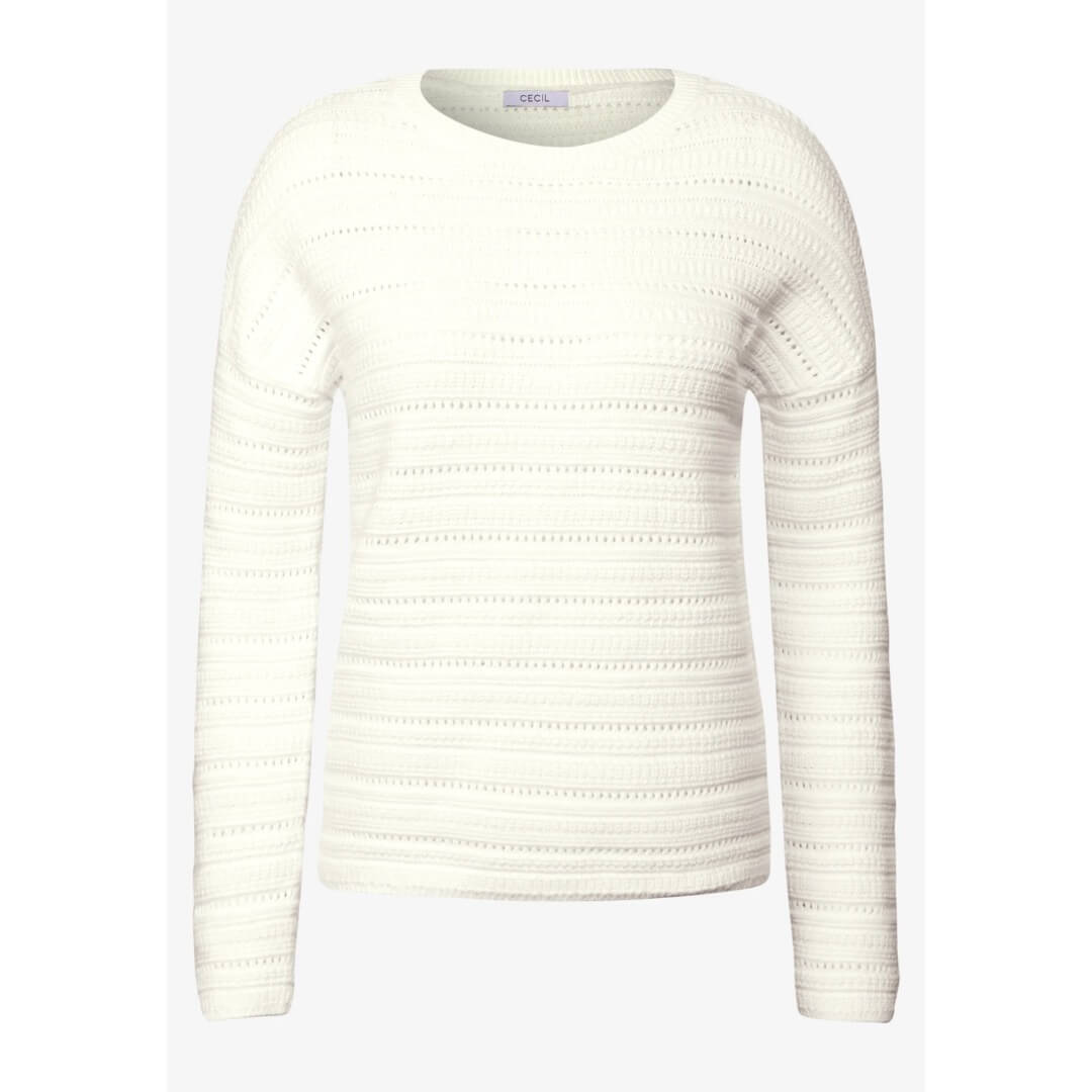 Cecil kuosineule, valkoinen - Moment.fi