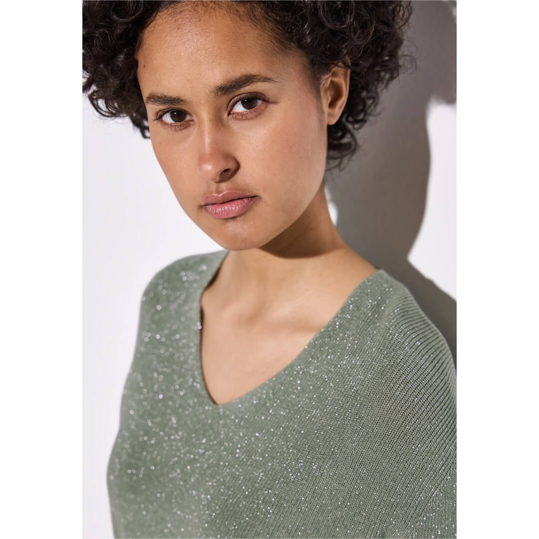 Street One neule lurex, vihreä - Moment.fi