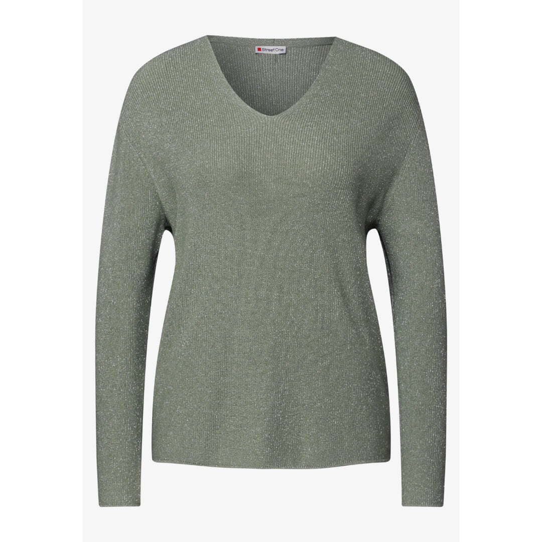 Street One neule lurex, vihreä - Moment.fi