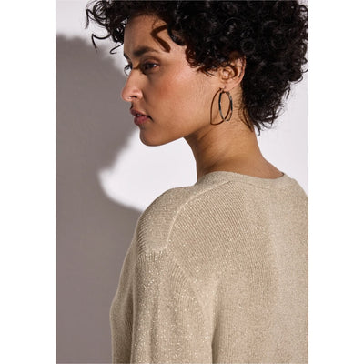 Street One neule lurex, beige