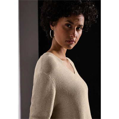 Street One neule lurex, beige