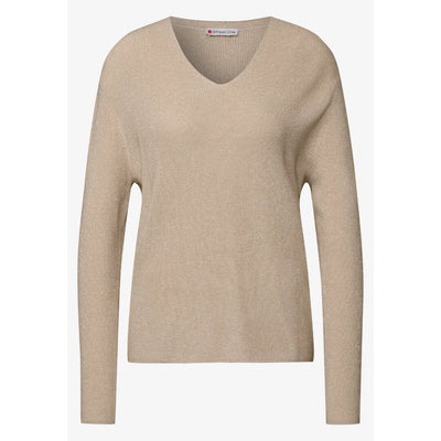Street One neule lurex, beige