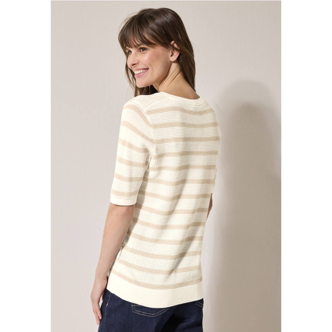 Cecil raitraneule 1/2 hiha, beige - Moment.fi