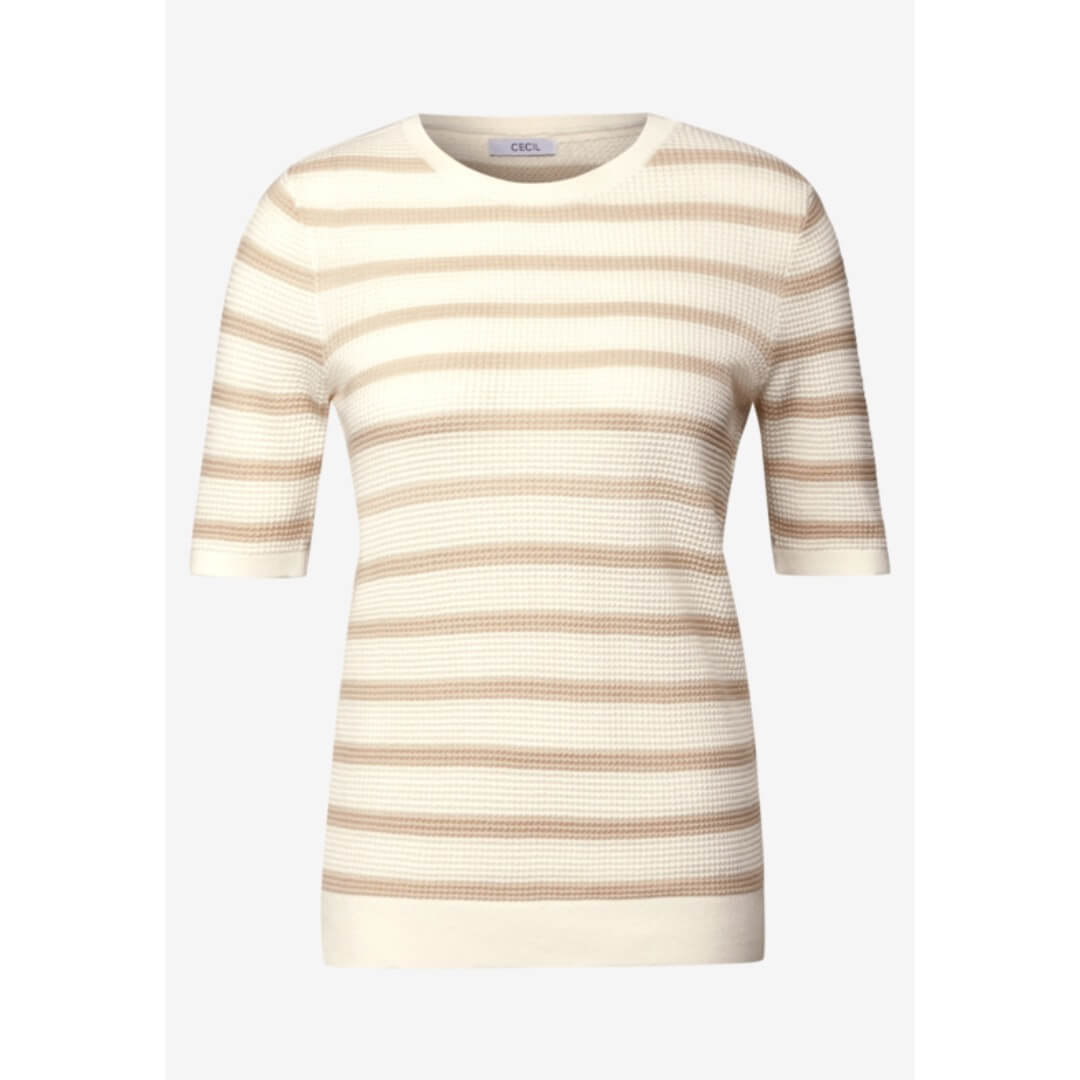 Cecil raitraneule 1/2 hiha, beige - Moment.fi