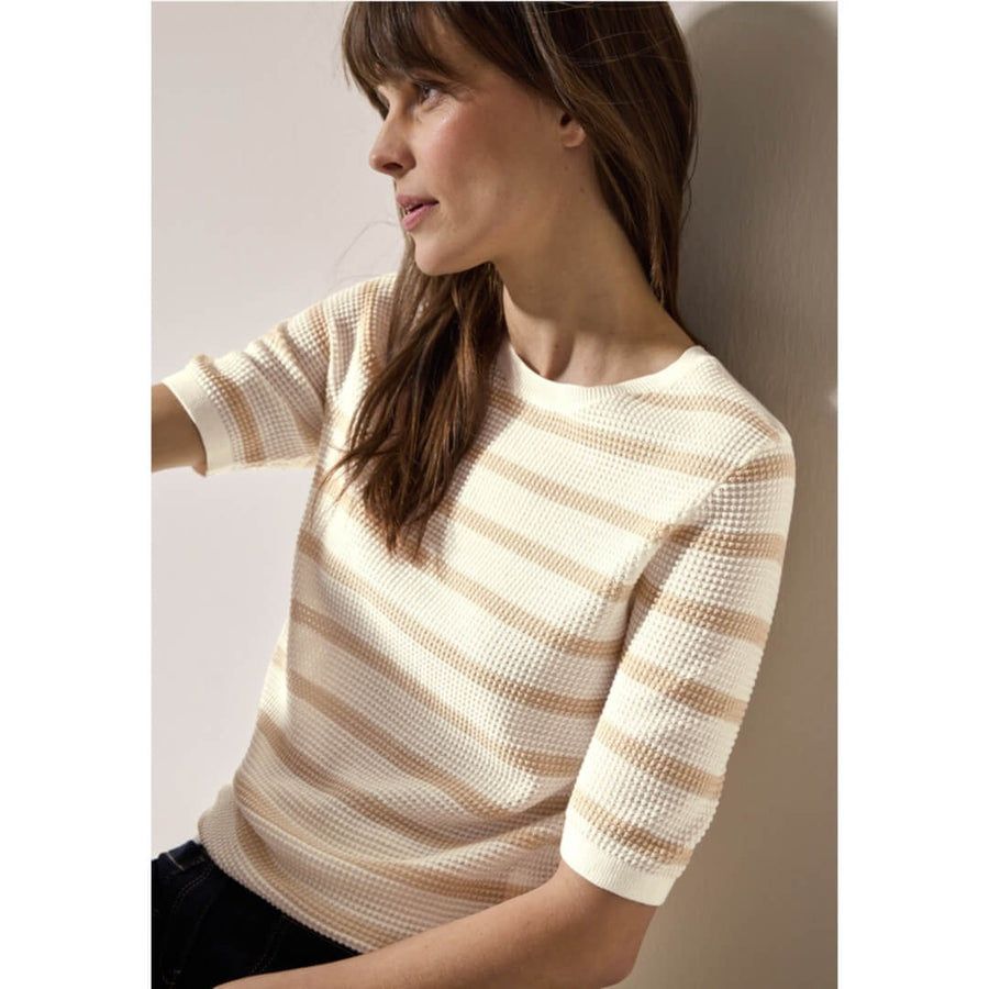 Cecil raitraneule 1/2 hiha, beige - Moment.fi