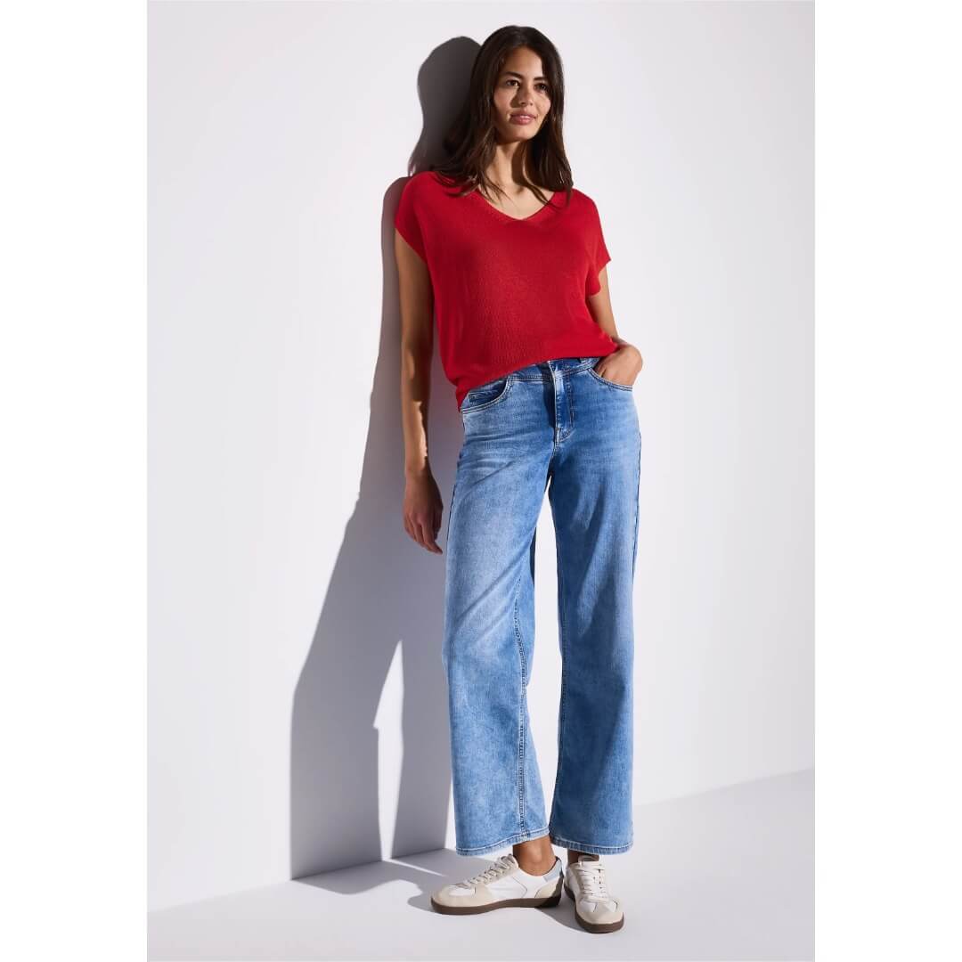 Street One neuleliivi, punainen - Moment.fi