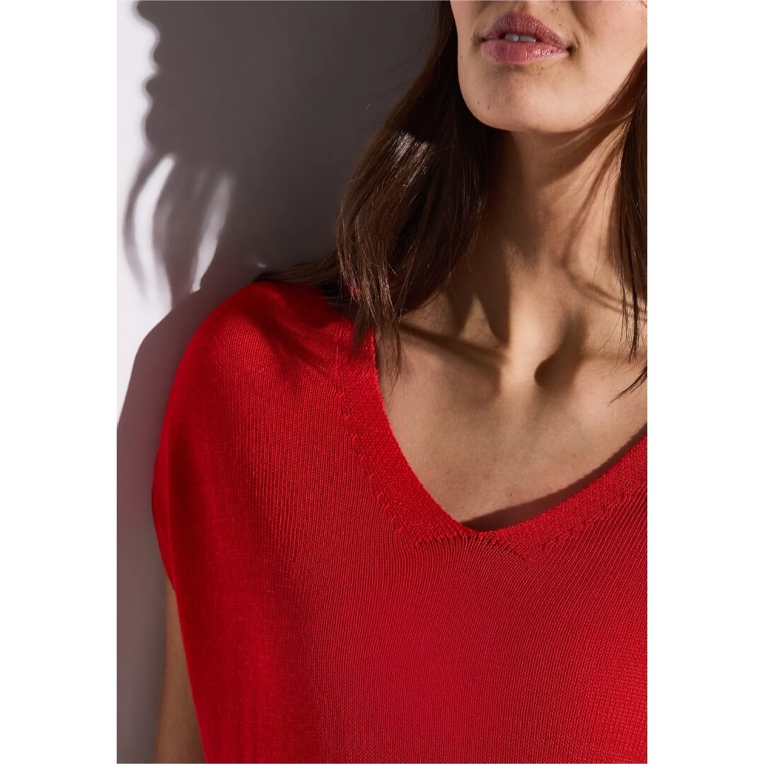 Street One neuleliivi, punainen - Moment.fi