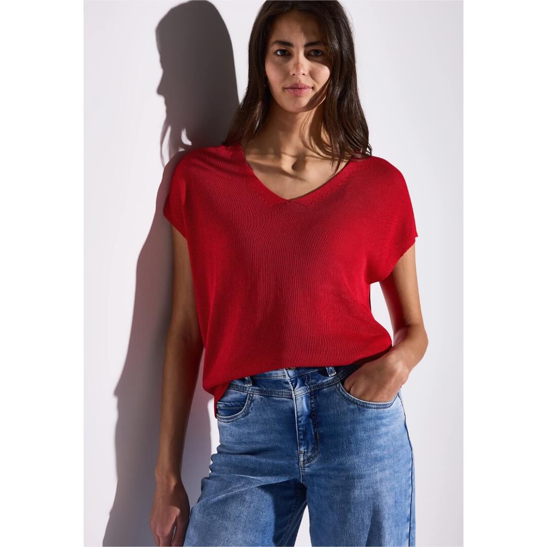 Street One neuleliivi, punainen - Moment.fi