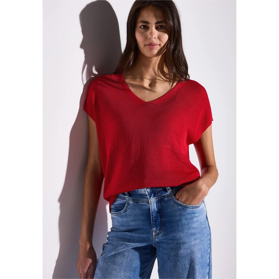 Street One neuleliivi, punainen - Moment.fi