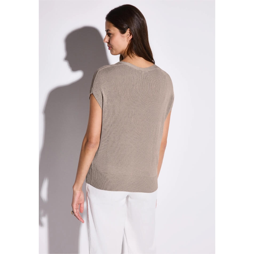 Street One neuleliivi, beige - Moment.fi