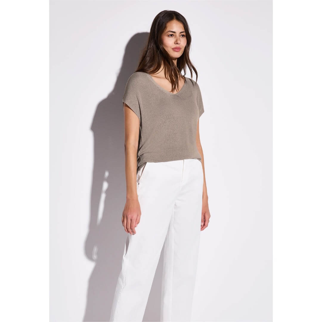 Street One neuleliivi, beige - Moment.fi