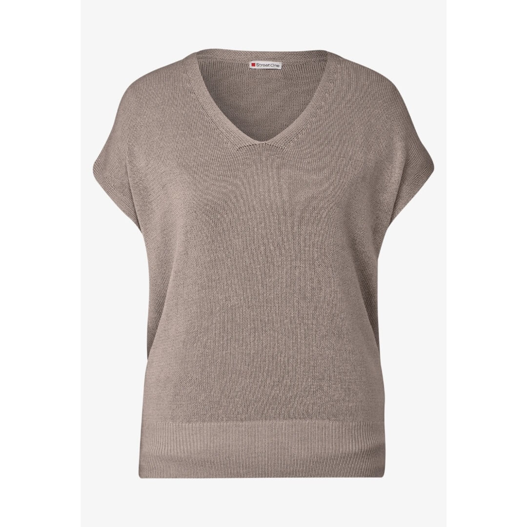 Street One neuleliivi, beige - Moment.fi